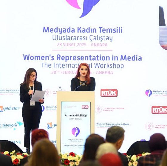 Konferenca ndërkombëtare për “Përfaqësimin e grave në media”, Krasniqi: Përfaqësimi gjinor në Shqipëri, i balancuar